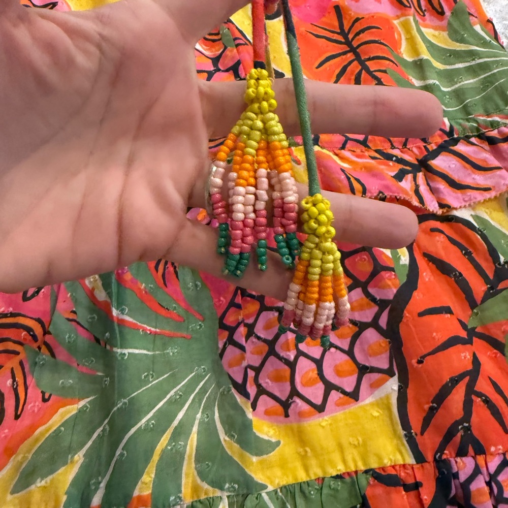 Farm Rio Fruit Dream Ruffle Mini Dress M - Picture 4 of 7